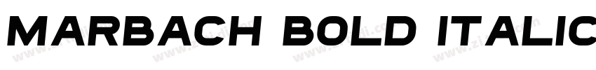Marbach Bold Italic字体转换